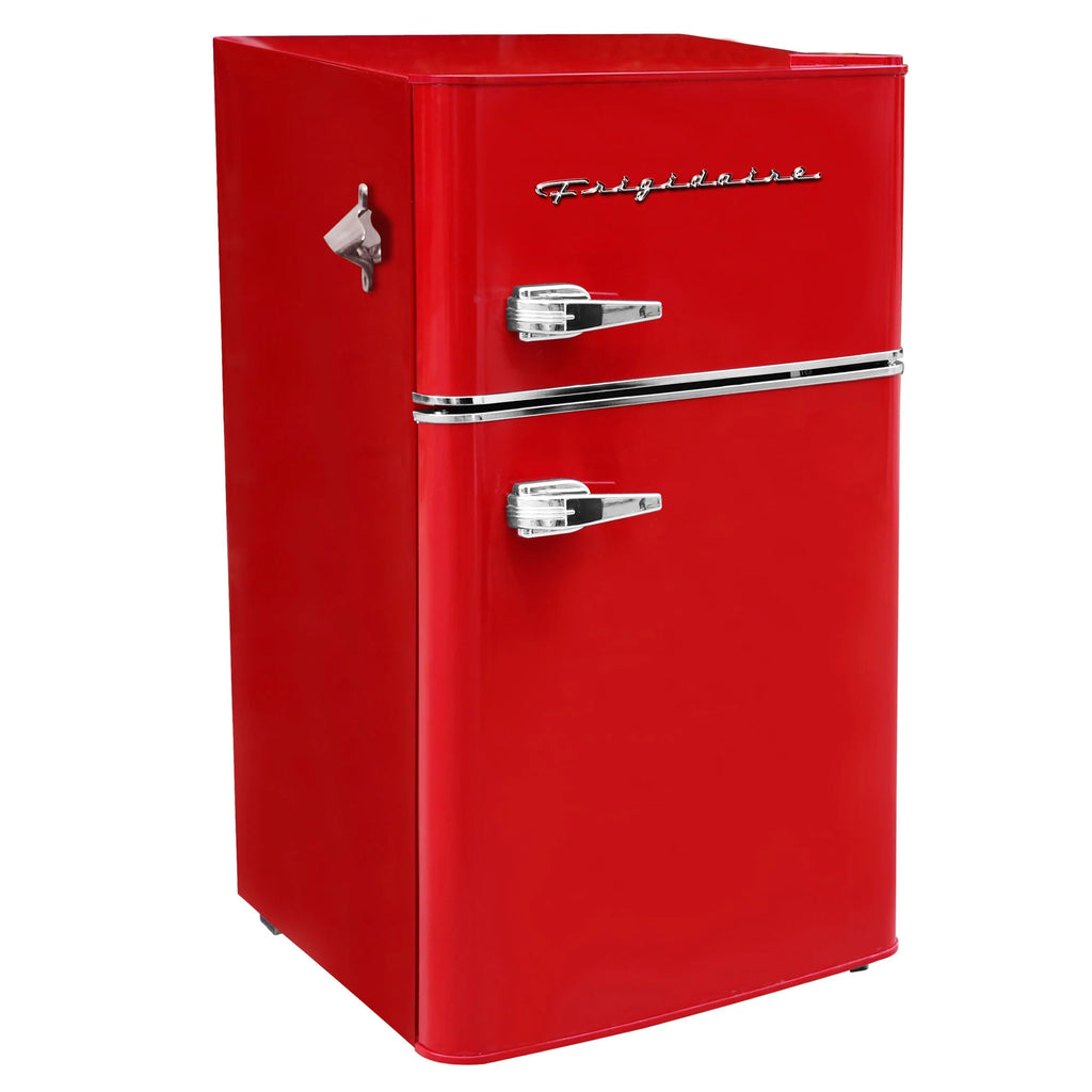 Frigidaire 3.2 Cu Ft 2 Door Retro Mini Fridge Refrigerator with Freezer (Used)💝 Last Day For Clearance