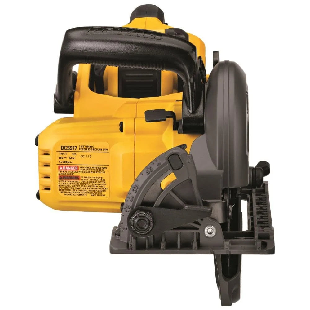 FLEXVOLT 60V MAX* 7-1/4 Worm Drive Style Saw (9.0Ah Battery) Kit DCS577X1 from