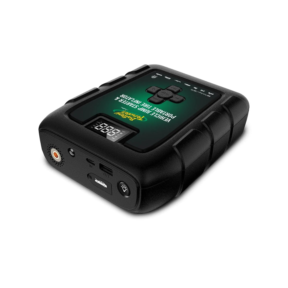Battery Tender 800 AMP Jump Starter and Tire Inflator 140psi Combo - Lithium Battery For Extended Use - LED Flashlight Emergency Strobe - 2 Fast USB Charging Ports - 030-3010-WH
