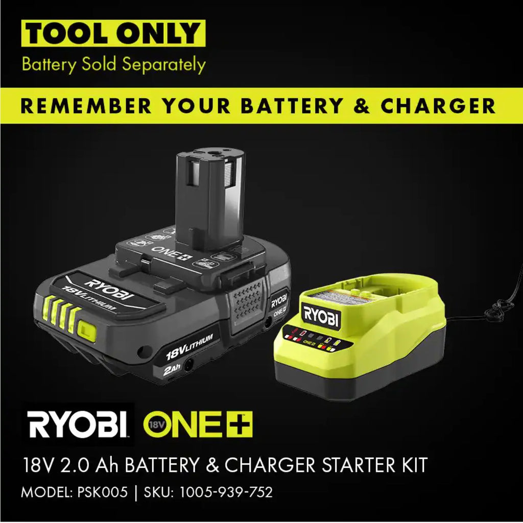 Ryobi One+ 18V Cordless Hand Vacuum With Powered Brush (Tool Only)