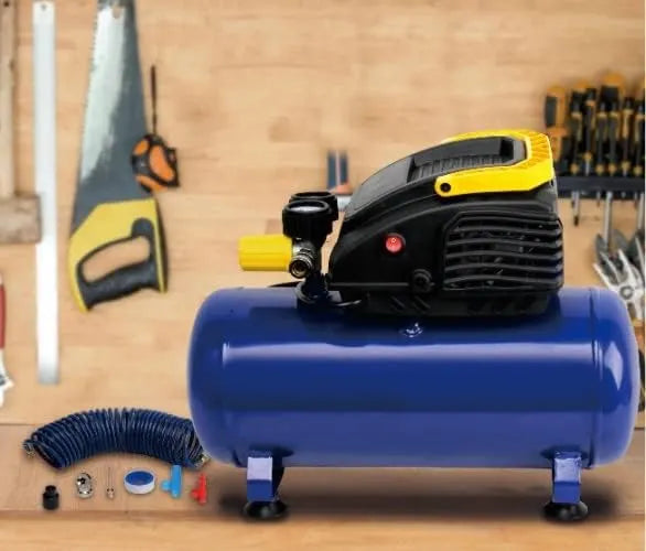 3 Gallon Horizontal Air Compressors, 135 Max Psi. Long Lasting Induction Motor. MINGPING
