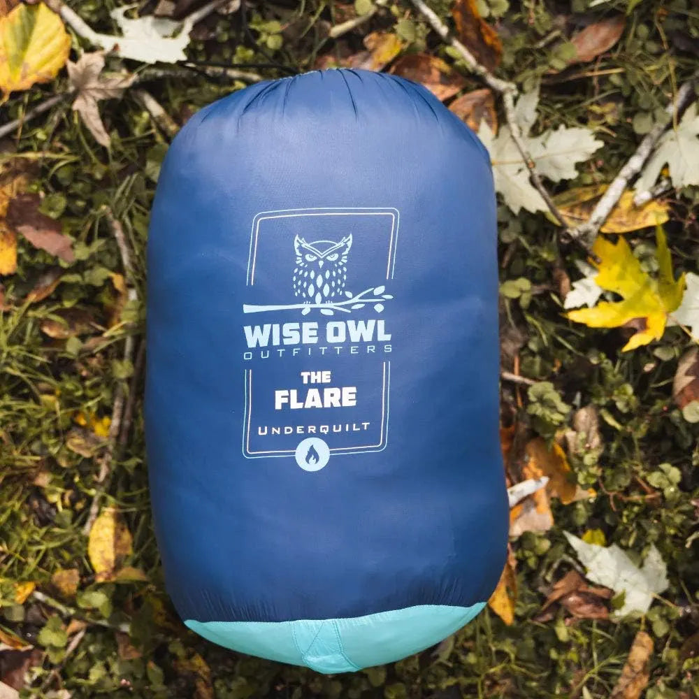 Wise Owl Outfitters Hammock Underquilt â?Insulated Camping Quilt for Warm Sleeping â?Fits Under Hammocks â?Ultralight, Water-Resistant & Packable