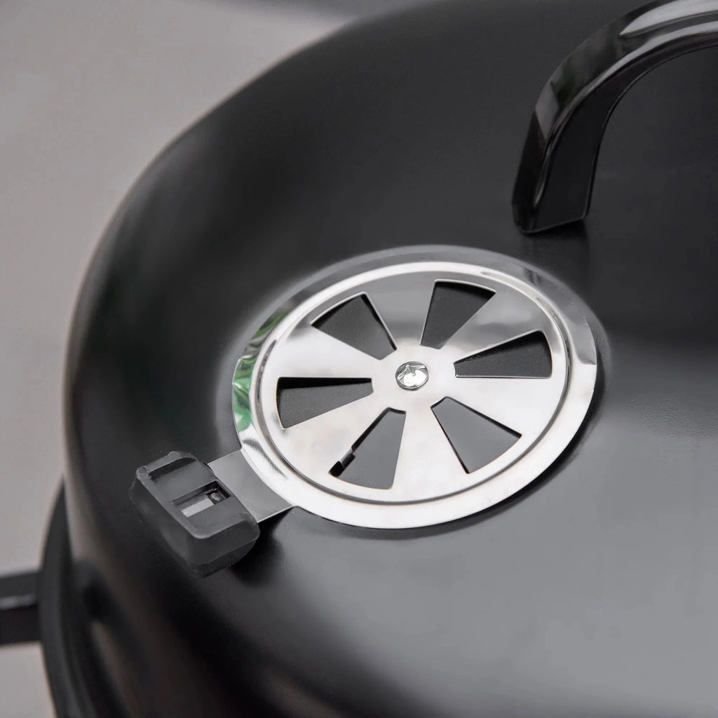 Outsunny Vertical Charcoal BBQ Smoker, 3-in-1 16 Round Charcoal Barbecue Grill with 2 Cooking Area, and Thermometer for Outdoor Camping Picnic Backyard Cooking, Black