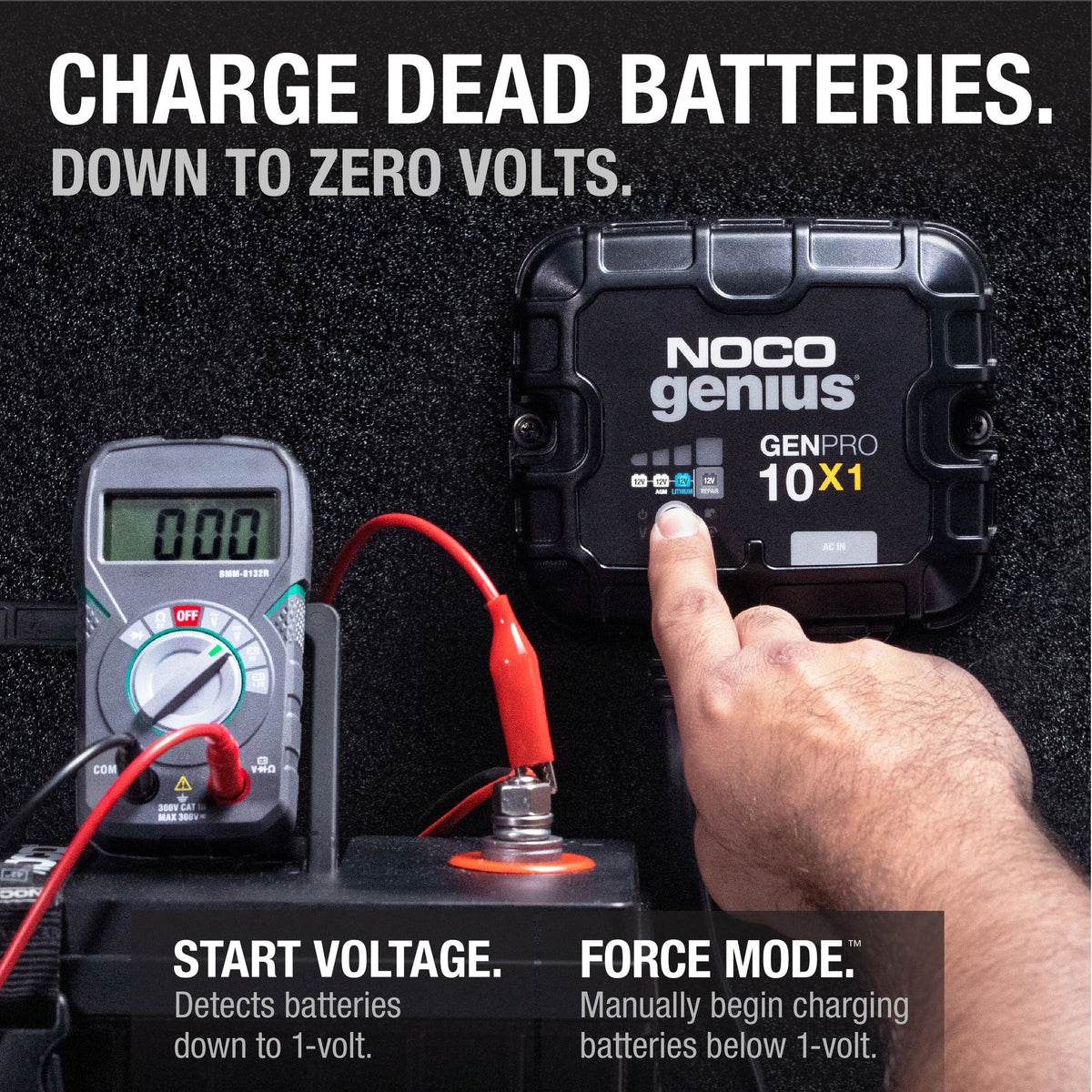 NOCO Genius GENPRO10X1 1-Bank 10A (10A/Bank) 12V Onboard Battery Charger