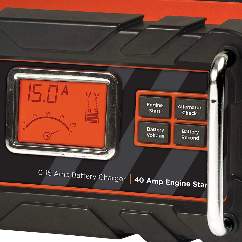 BLACK+DECKER BC15BD Fully Automatic 15 Amp 12V Bench Battery Charger