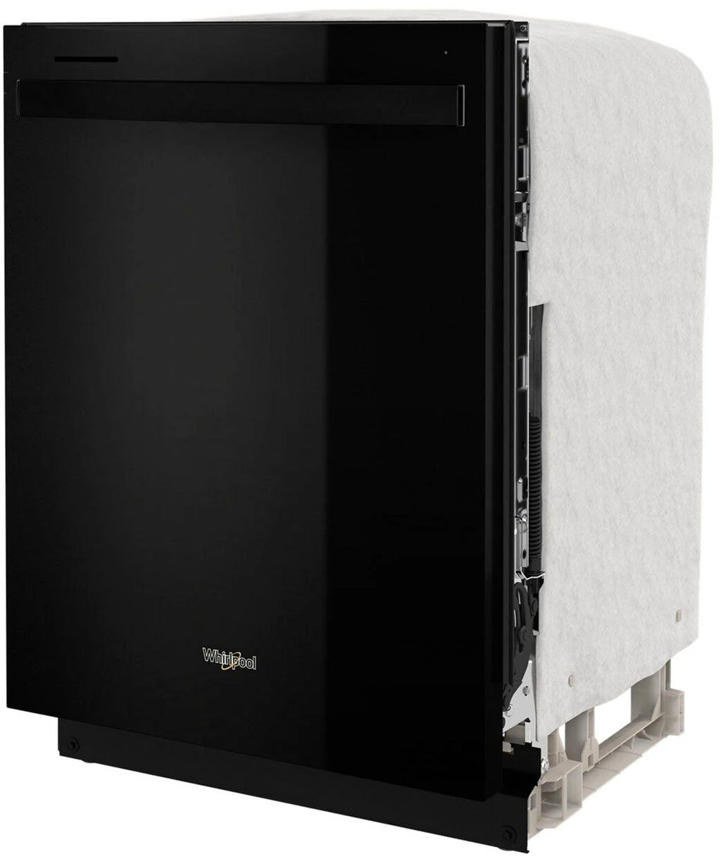 Whirlpool - 24 Top Control Built-In Dishwasher with Stainless Steel Tub, Large Capacity with Tall Top Rack, 50 dBA - Black