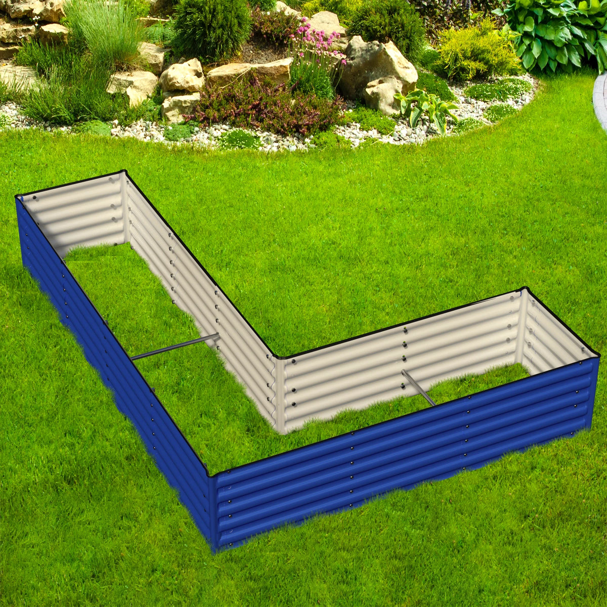 Olle Gardens 17 Tall L Shape Infinity Raised Garden Bed