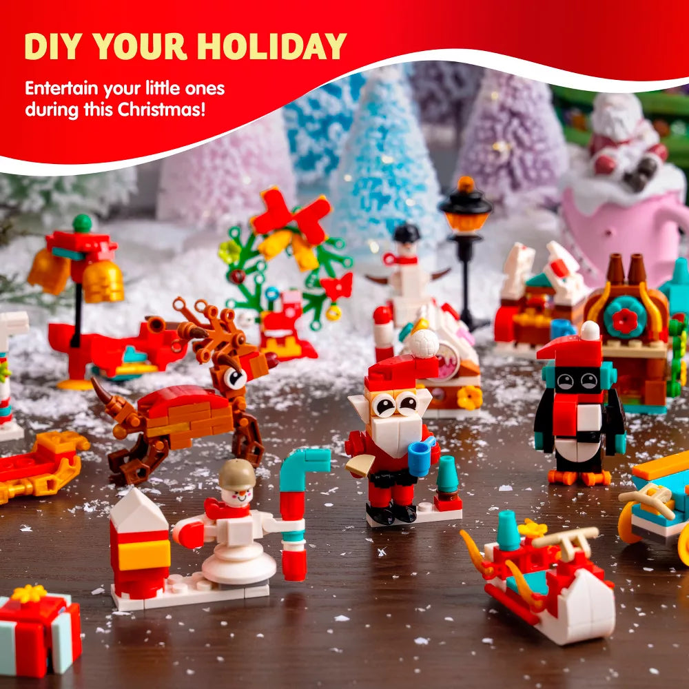 Building Block Advent Calendar with 24 Daily Mini Builds and 2 Grand Finale Sets