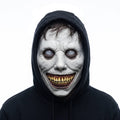 Demon Mask, Scary White Smiling Horror Mask with Eye for Halloween Cosplay and Costume Parties