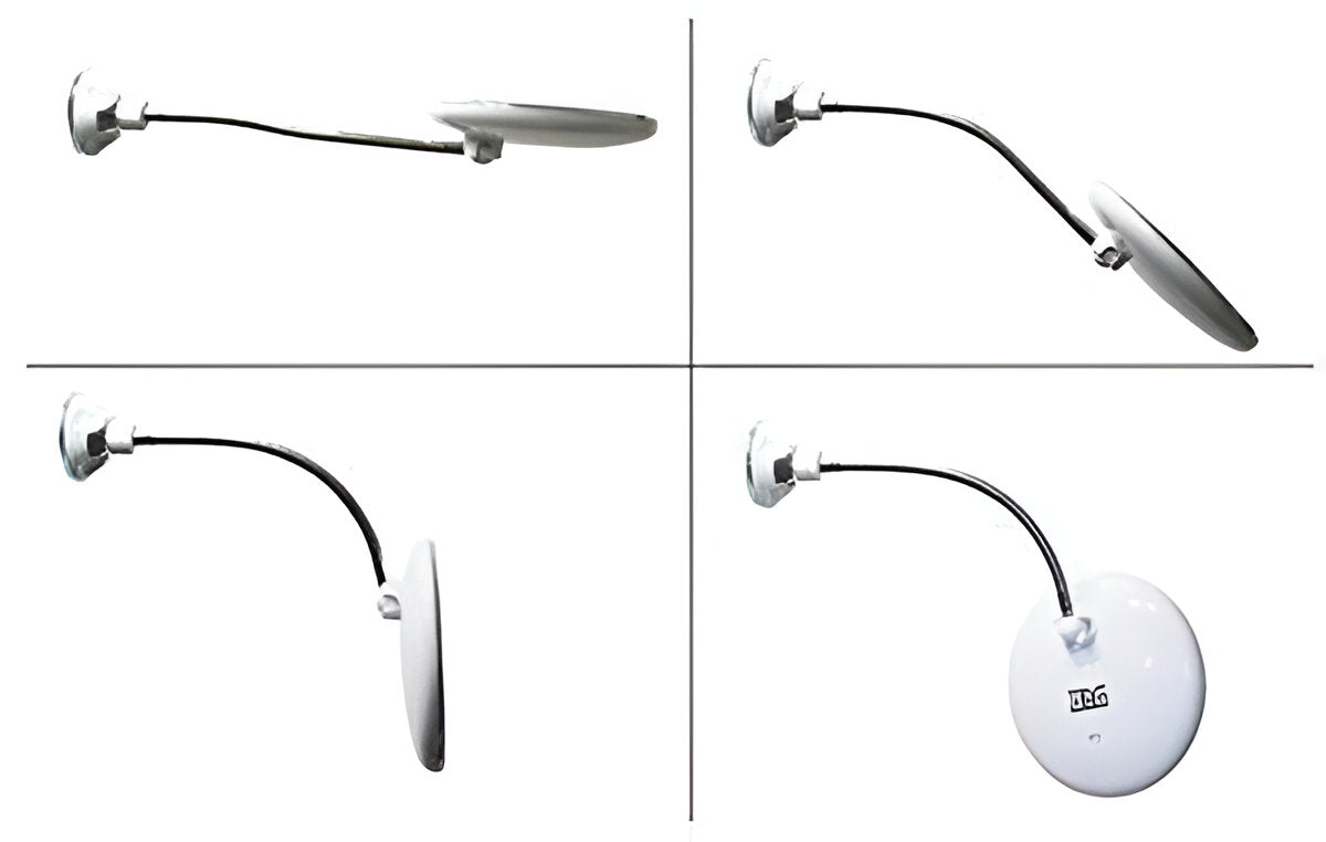 10X Magnifying Mirror with LED Edge Lighting and Adjustable Suction  Base