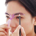 Eyebrow Shaping Stencil with Nose Bridge Rest and Reversible Design