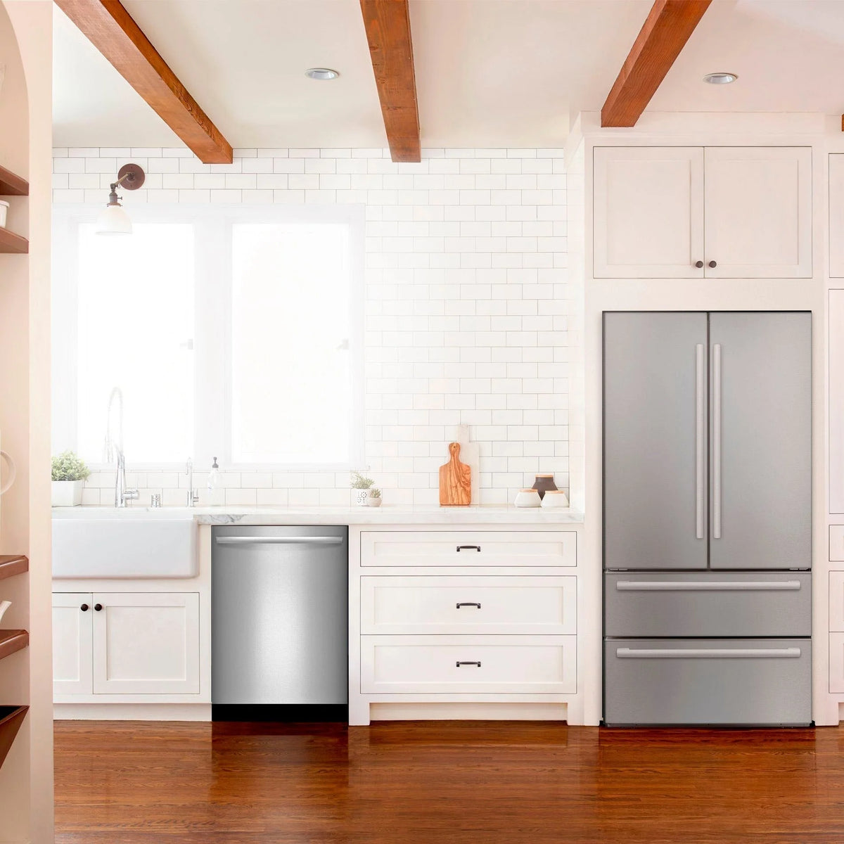 Bosch - 800 Series 24 Top Control Built-In Dishwasher with CrystalDry, Stainless Steel Tub, 3rd Rack, 40 dBa - Stainless steel