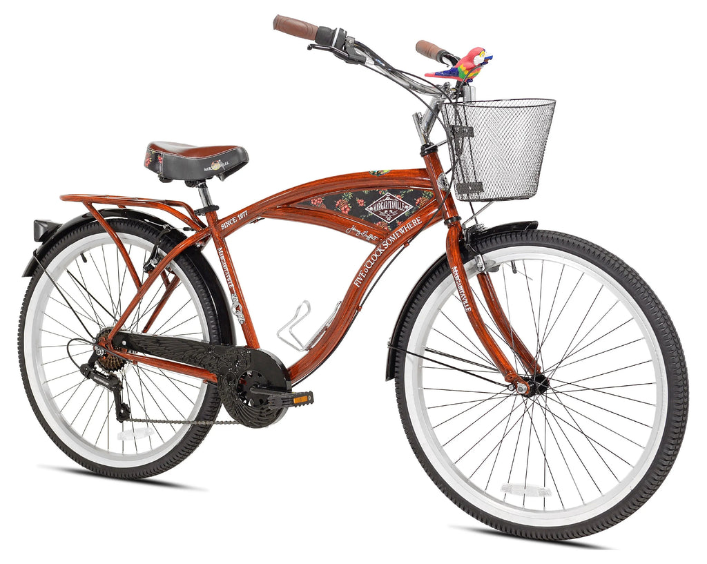 Kent 26 Margaritaville Men's Cruiser Bike, Wood Grain Color