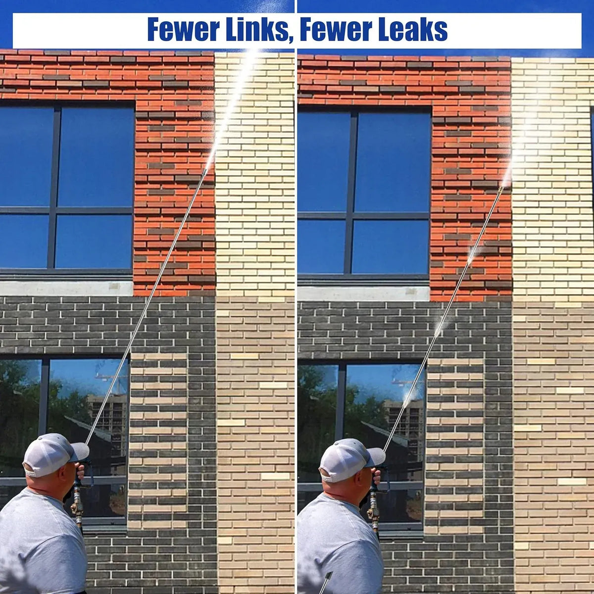 Pressure Washer Extension Wand - 120 Upgrade Power Washer Lance - Pressure Washer Accessories with 5 Nozzle Tips - 30°/90°/120° Curved Rod, 1/4 Quick Connect