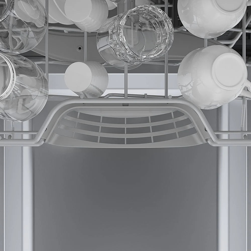 Bosch - 300 Series 18 Front Control Smart Built-In Dishwasher with 3rd Rack and 46 dBA - Silver