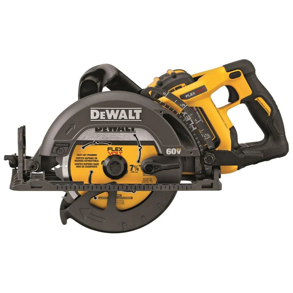 FLEXVOLT 60V MAX* 7-1/4 Worm Drive Style Saw (9.0Ah Battery) Kit DCS577X1 from