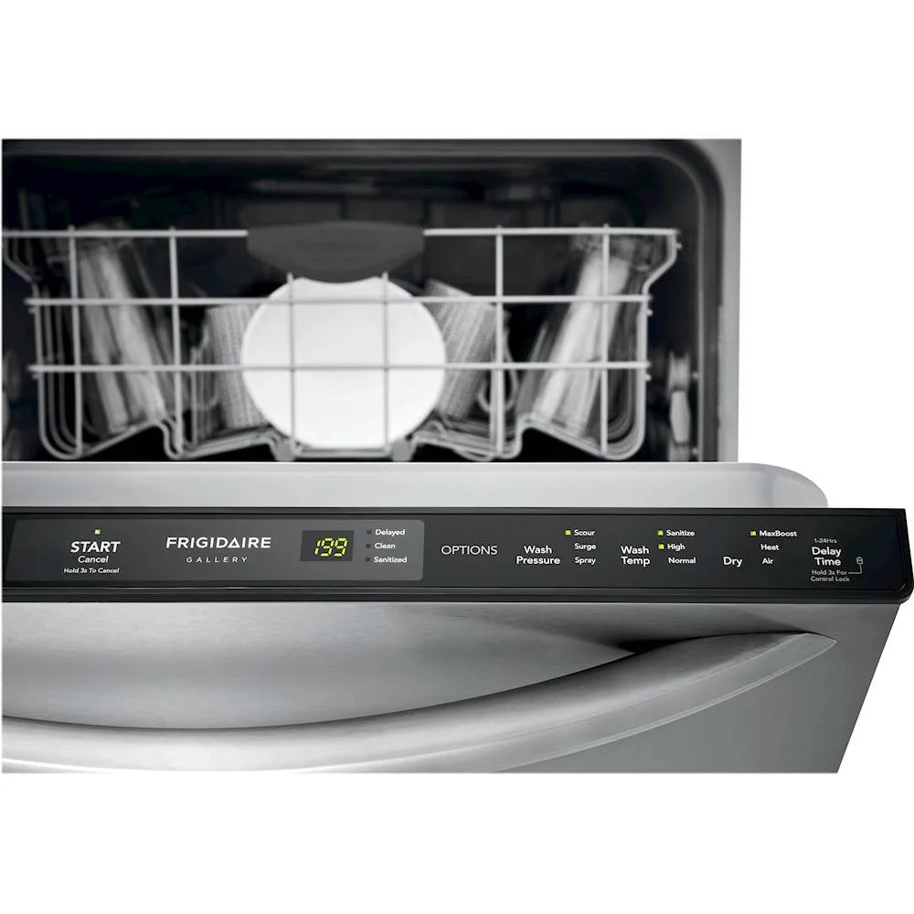 Frigidaire - Gallery 24 Compact Top Control Built-In Dishwasher with 49 dBa - Stainless steel