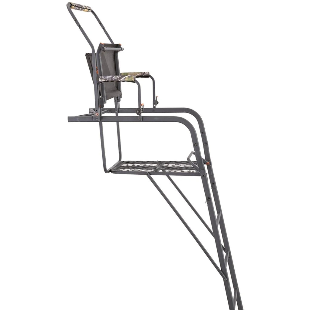 Guide Gear 15.5' Climbing Ladder Tree Stand for Hunting with Mesh Seat, Hunting Gear, Equipment, and Accessories