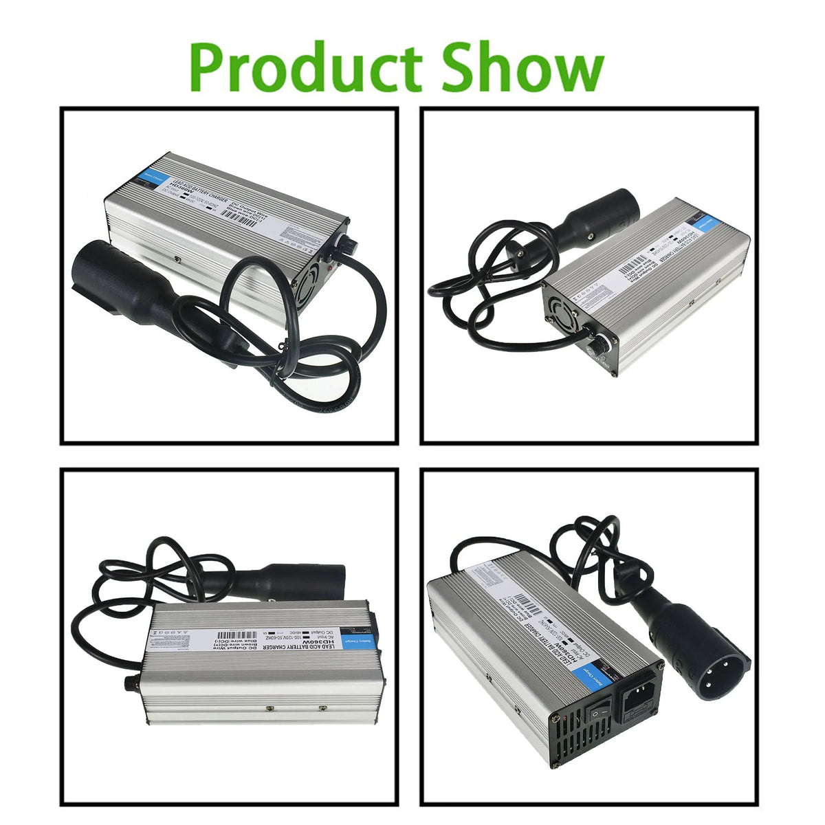 48V 6A Golf Cart Battery Charger Replacement for Club Car Golf Cart Scooters Snap Head 3Pin Plug