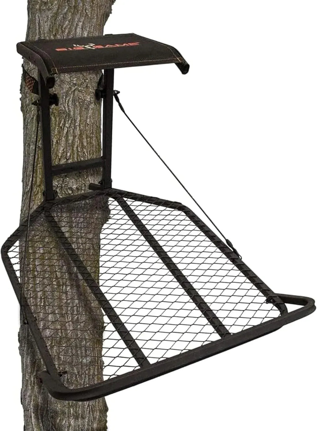 Big Game Captain XC Hang-On Treestand, Lightweight Steel Construction with 14 x 8 in. Flip-Back Flex-Tek Seat, 300 lbs Weight Rating