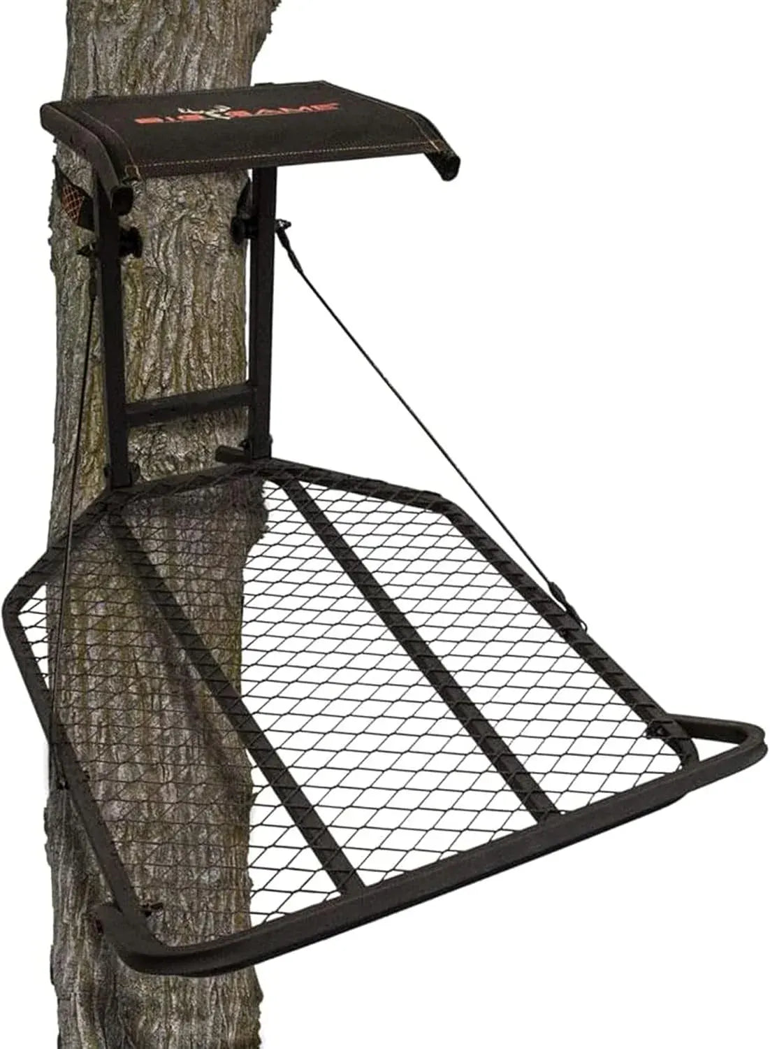 Big Game Captain XC Hang-On Treestand, Lightweight Steel Construction with 14 x 8 in. Flip-Back Flex-Tek Seat, 300 lbs Weight Rating