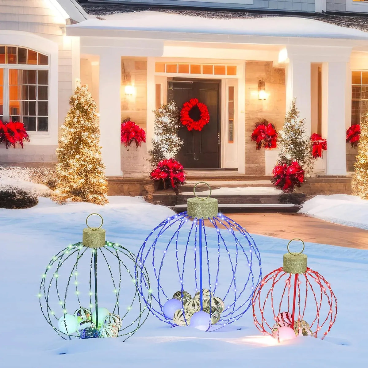 5FT Lighted Nutcracker with Candy Cane for Christmas Decoration, 3D Pre-Lit Iridescent Soldier Xmas Decor with 100 Warm White Lights, Glittered Standing Holiday Display for Outdoor, Indoor