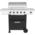 Nexgrill 5-Burner Propane Gas Grill in Stainless Steel with Side Burner and Condiment Rack -sku-1004670969