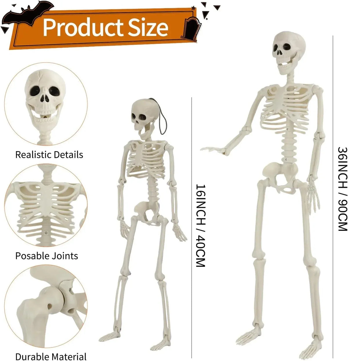 5 Pack Skeleton Halloween Decorations, 2 36 Decor with Style 1