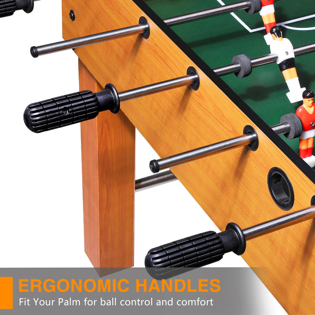 BBnote 48in Competition Sized Foosball Table, Home Arcade Tables Football, Game Room, Arcade with 2 Balls, 2 Cup Golders, Game Machine Suitable for Adults and Kids