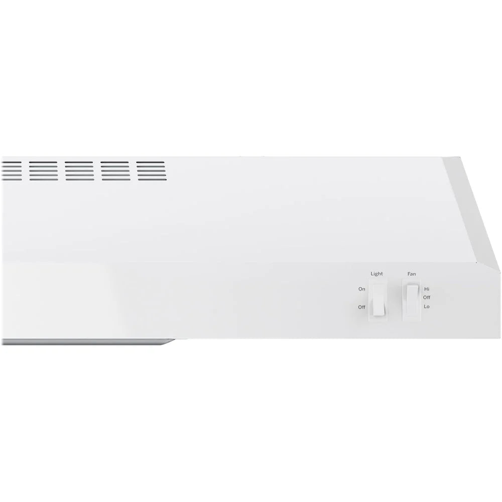 GE - 30 Convertible Range Hood - White on white
