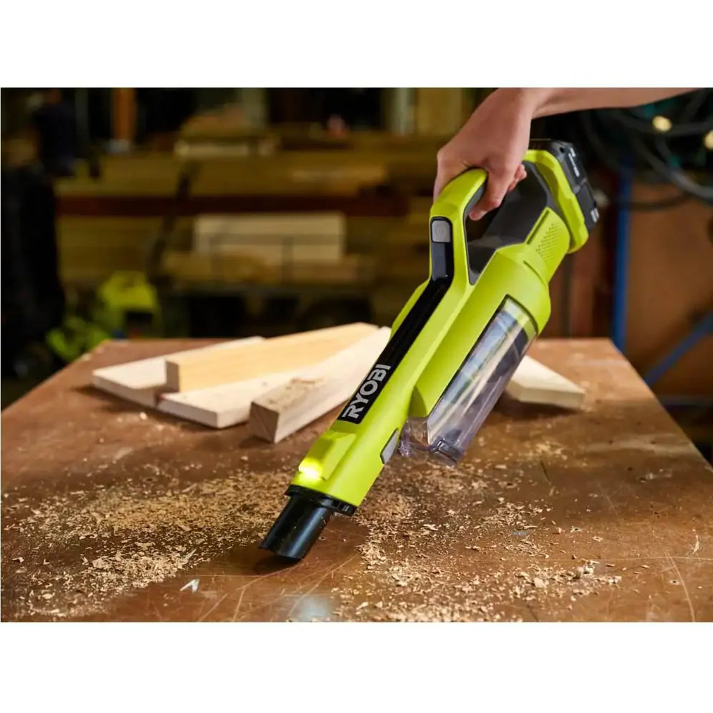 Ryobi One+ 18V Cordless Hand Vacuum With Powered Brush (Tool Only)