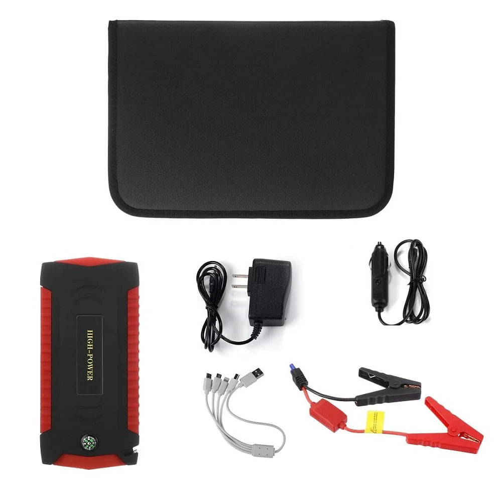12V Car Jump Starter Portable Power Bank Battery Engine Booster 600A 69800mah