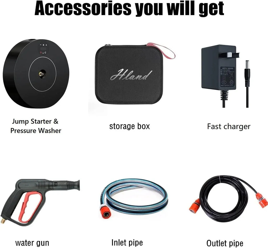 Electric Pressure Washers,Cordless Power Washer,230PSI Portable Car Washer Machine with 3.5m Hose and high Pressure Water Gun,Water Pump for Cleaning Car Wash/Fences/Patios/Garden/Pet Bathing