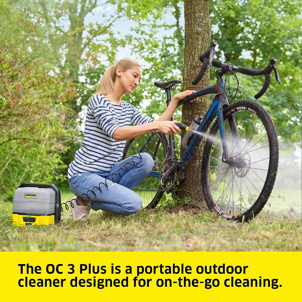 K?rcher OC 3 Plus Mobile Outdoor Cleaner, 1.8 gal. Water Tank, Spray Gun and Hose, Battery Operated, for on-The-go Cleaning, 72 PSI