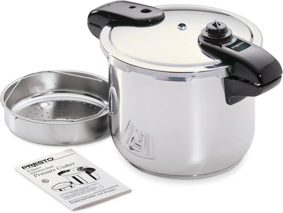 Presto 01370 8-Quart Stainless Steel Pressure Cooker