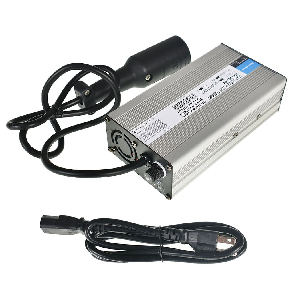 48V 6A Golf Cart Battery Charger Replacement for Club Car Golf Cart Scooters Snap Head 3Pin Plug