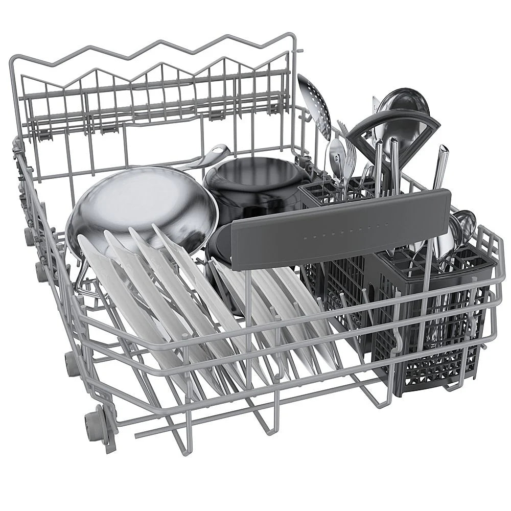 Bosch - 800 Series 18 Top Control Smart Built-In Dishwasher with 3rd Rack and 44 dBA - Silver