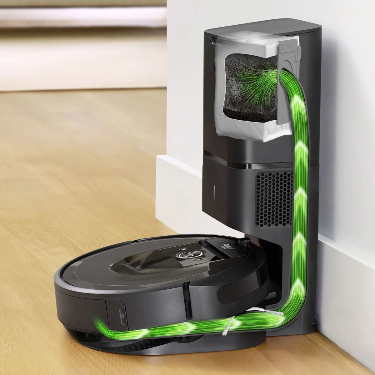 iRobot Roomba i7+ (7550) Wi-Fi Connected Self-Emptying Robot Vacuum - Charcoal