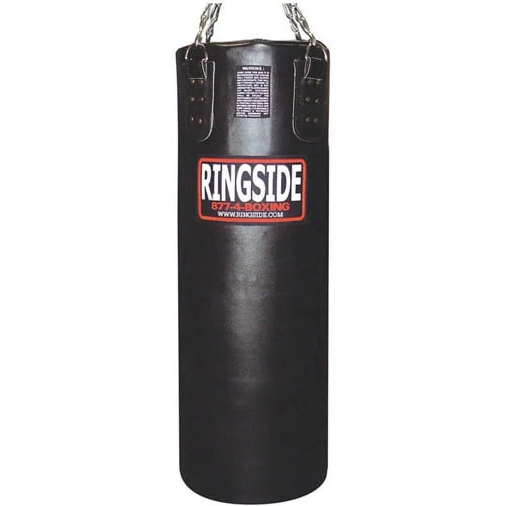 Ringside Soft Filled Leather 65 lb. Heavy Bag Black