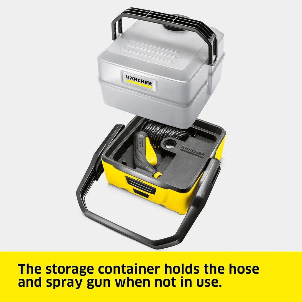 K?rcher OC 3 Plus Mobile Outdoor Cleaner, 1.8 gal. Water Tank, Spray Gun and Hose, Battery Operated, for on-The-go Cleaning, 72 PSI