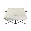 Coleman Cot and Thick Queen Air Mattress Combo Side Tables， Pump Included