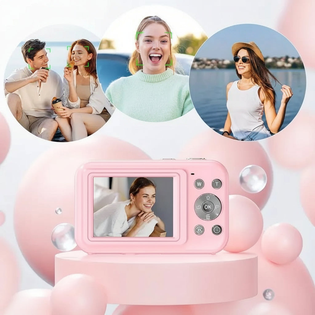Compact Digital Camera with 1080p Video and Large LCD Display