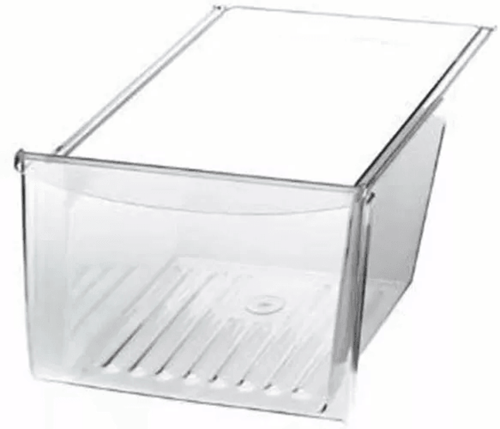 Clear Refrigerator Crisper Drawer Pan with Humidity Control and Tool-Free  Installation