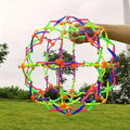 Expandable Breath Ball with Geometric Lattice Structure and Colorful Joints for Breathing  Exercises