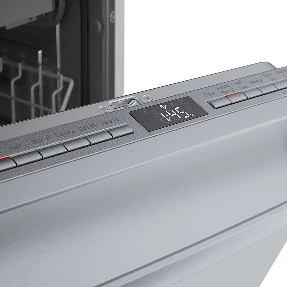 Bosch - 800 Series 18 Top Control Smart Built-In Dishwasher with 3rd Rack and 44 dBA - Silver