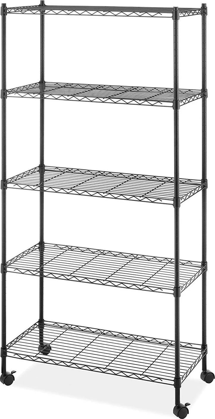 Rolling Cart 5Tier Black