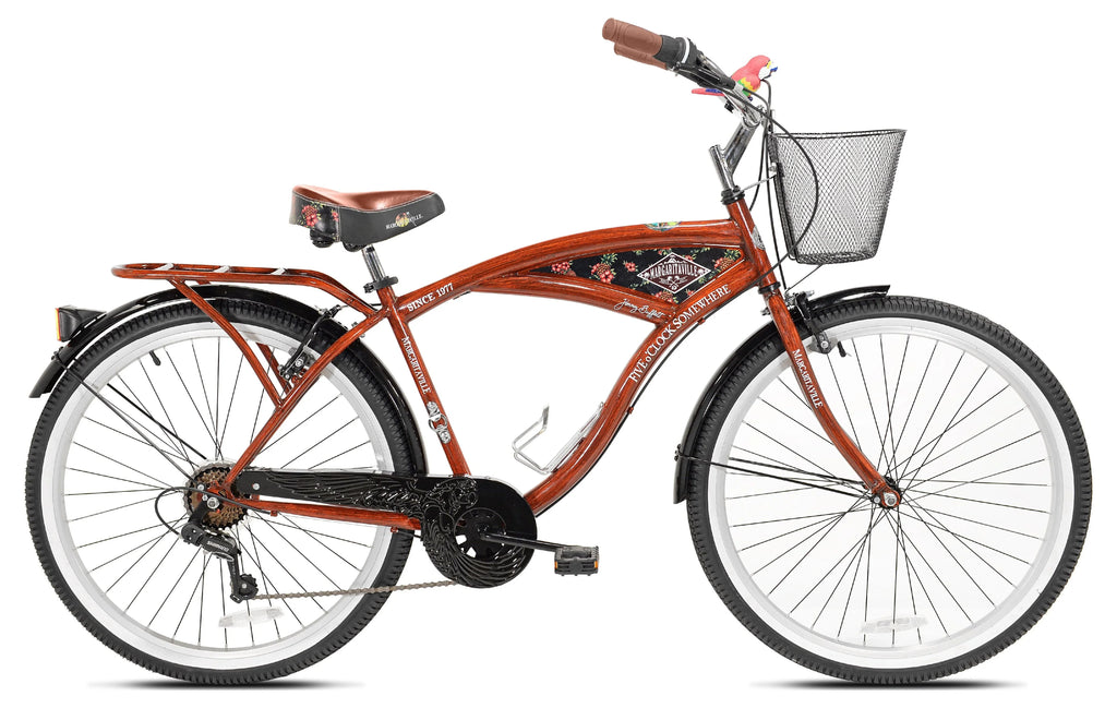 Kent 26 Margaritaville Men's Cruiser Bike, Wood Grain Color