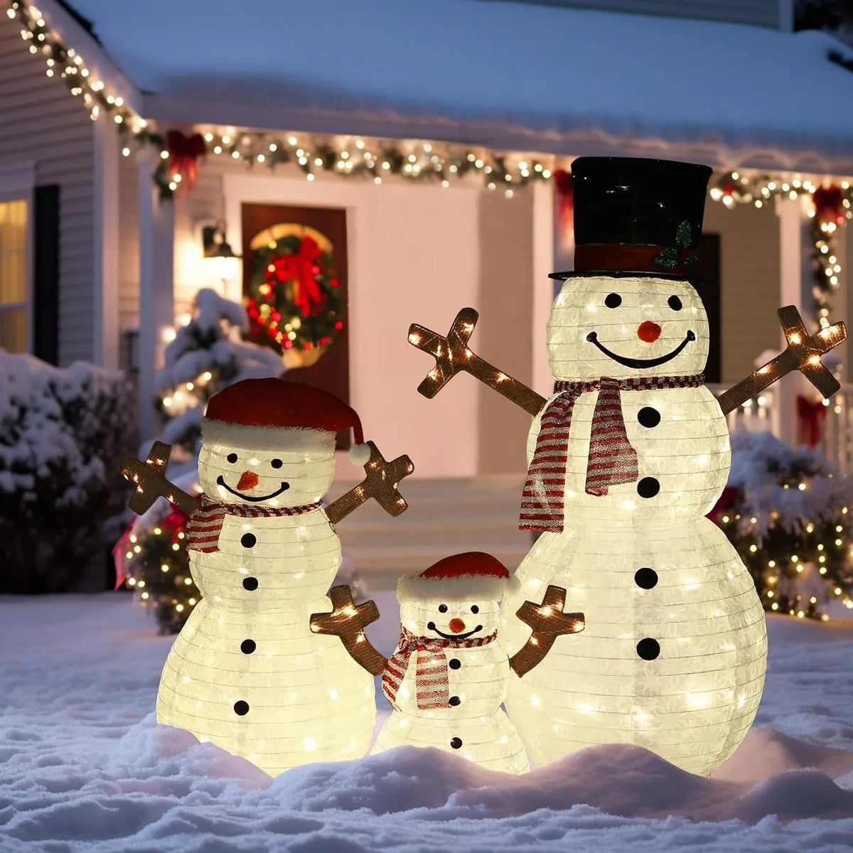 5FT Lighted Nutcracker with Candy Cane for Christmas Decoration, 3D Pre-Lit Iridescent Soldier Xmas Decor with 100 Warm White Lights, Glittered Standing Holiday Display for Outdoor, Indoor