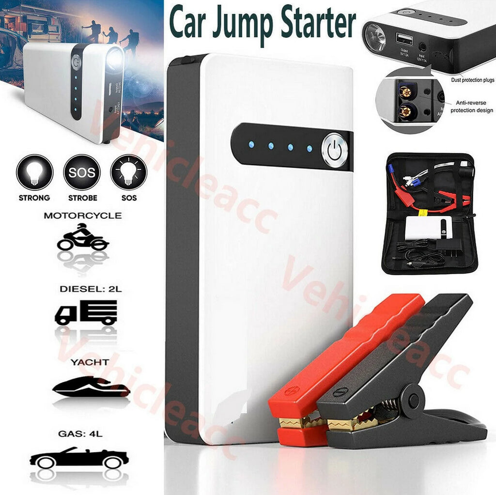 Portable Car Jump Starter Booster Jumper Box 20000mAh Power Bank Battery Charger