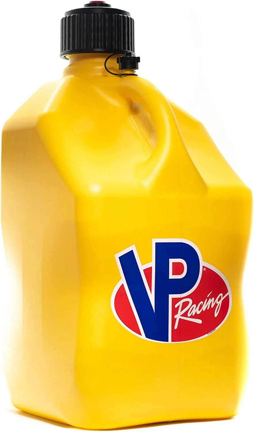 VP Racing 5.5-Gallon Square Motorsport Racing Utility Liquid Fuel Container Jug and 14 In Deluxe Hose Kit and Multipurpose Cap, Yellow 2 Pack